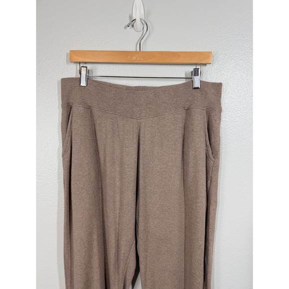 PACT Organic Cotton Lounge Pants Joggers Womens XL Brown Relaxed Fit Casual - Picture 8 of 8